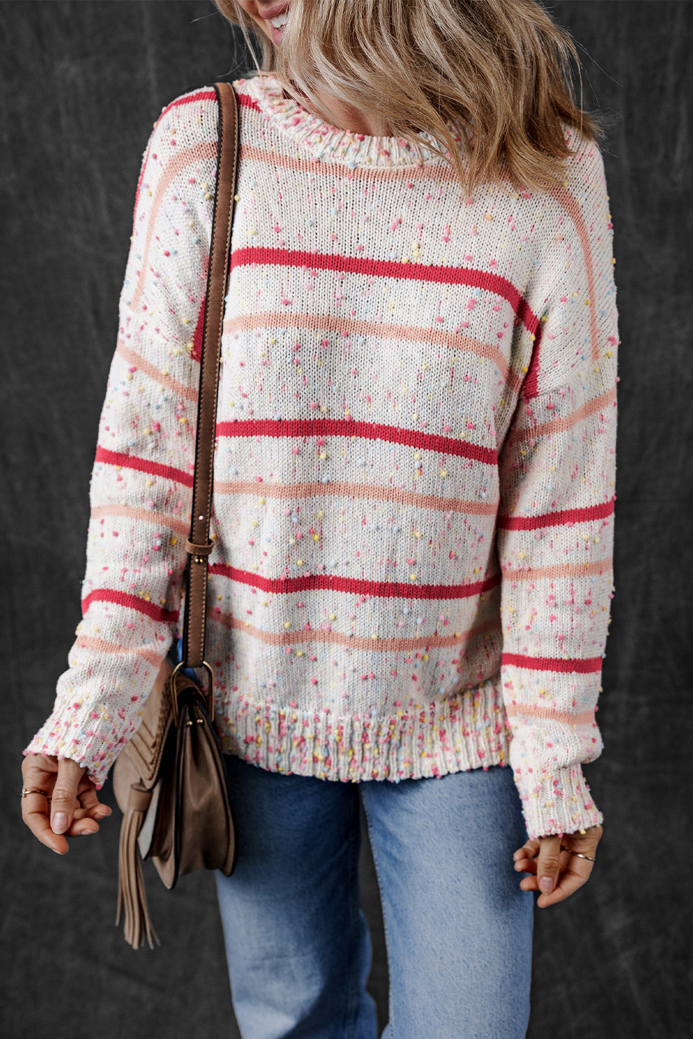 Striped Confetti Knit Sweater