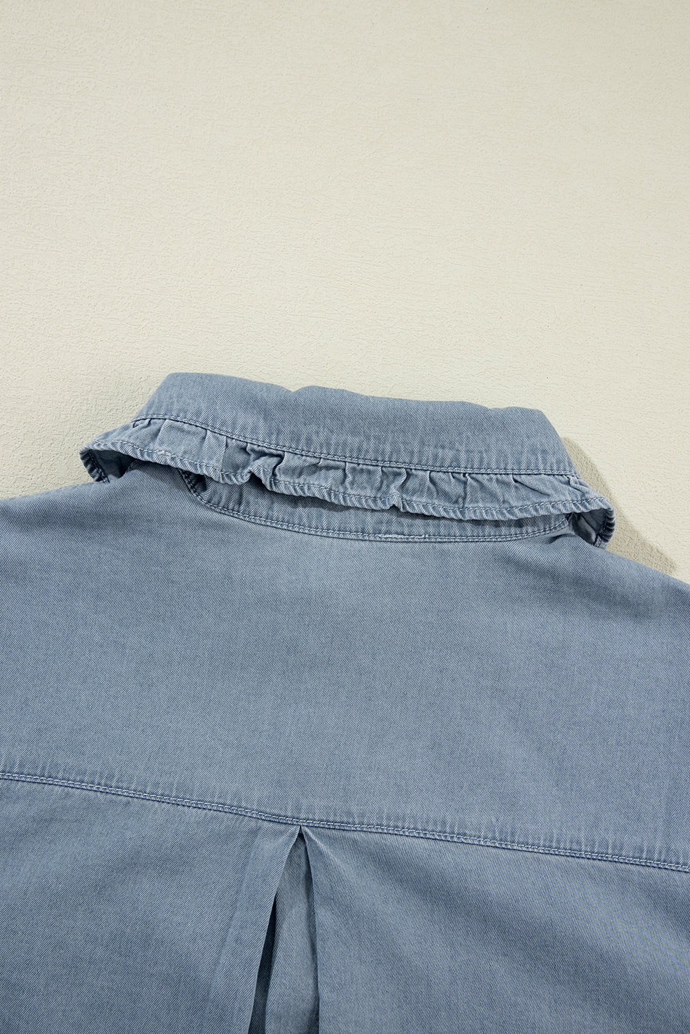 Turn-down Collar Chambray Shirt