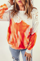 Tie-dye Print Oversized Sweatshirt