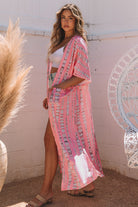 Bohemian Tie Dye Oversize Long Kimono