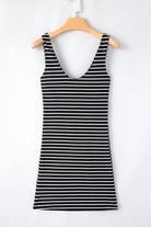 Ribbed Knit Sleeveless Mini Dress