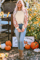 Western Print Patch Long Sleeve Top