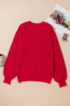 Sparkle All The Way Tinsel Crew Neck Plus Size Sweater