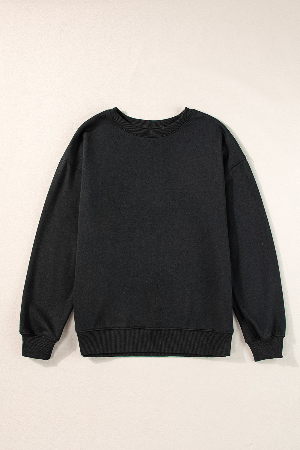 Solid Classic Crewneck Pullover Sweatshirt