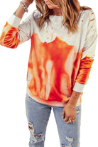 Tie-dye Print Oversized Sweatshirt