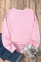 Plain Crew Neck Pullover Sweatshirt