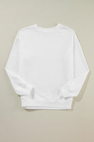 Solid Classic Crewneck Pullover Sweatshirt