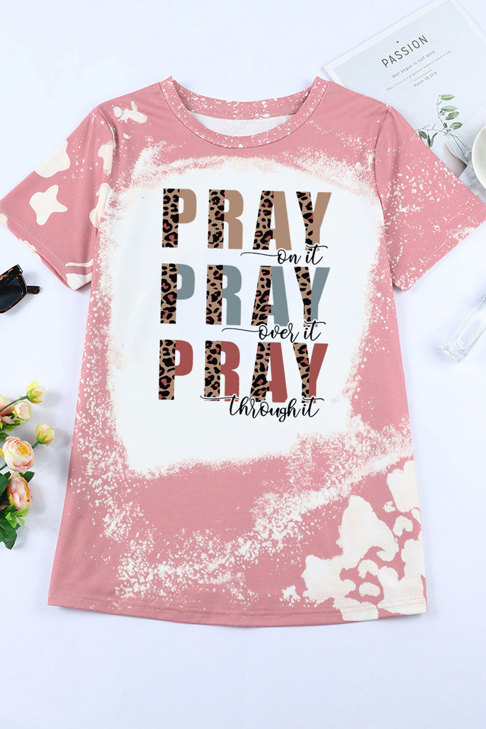 PRAY Graphic Tie Dye Tee