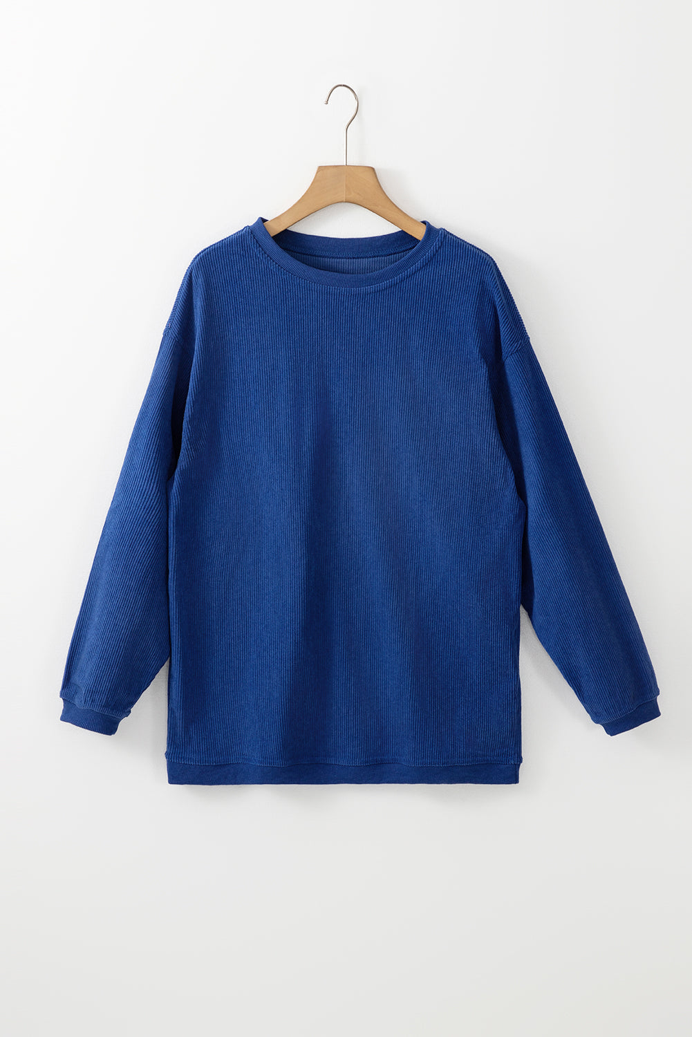 Ribbed Corduroy Oversized Sweatshirt