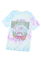 SAY YES TO ADVENTURE Tie-dye Print Tee