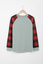 Buffalo Plaid Long Sleeve Sweatshirt