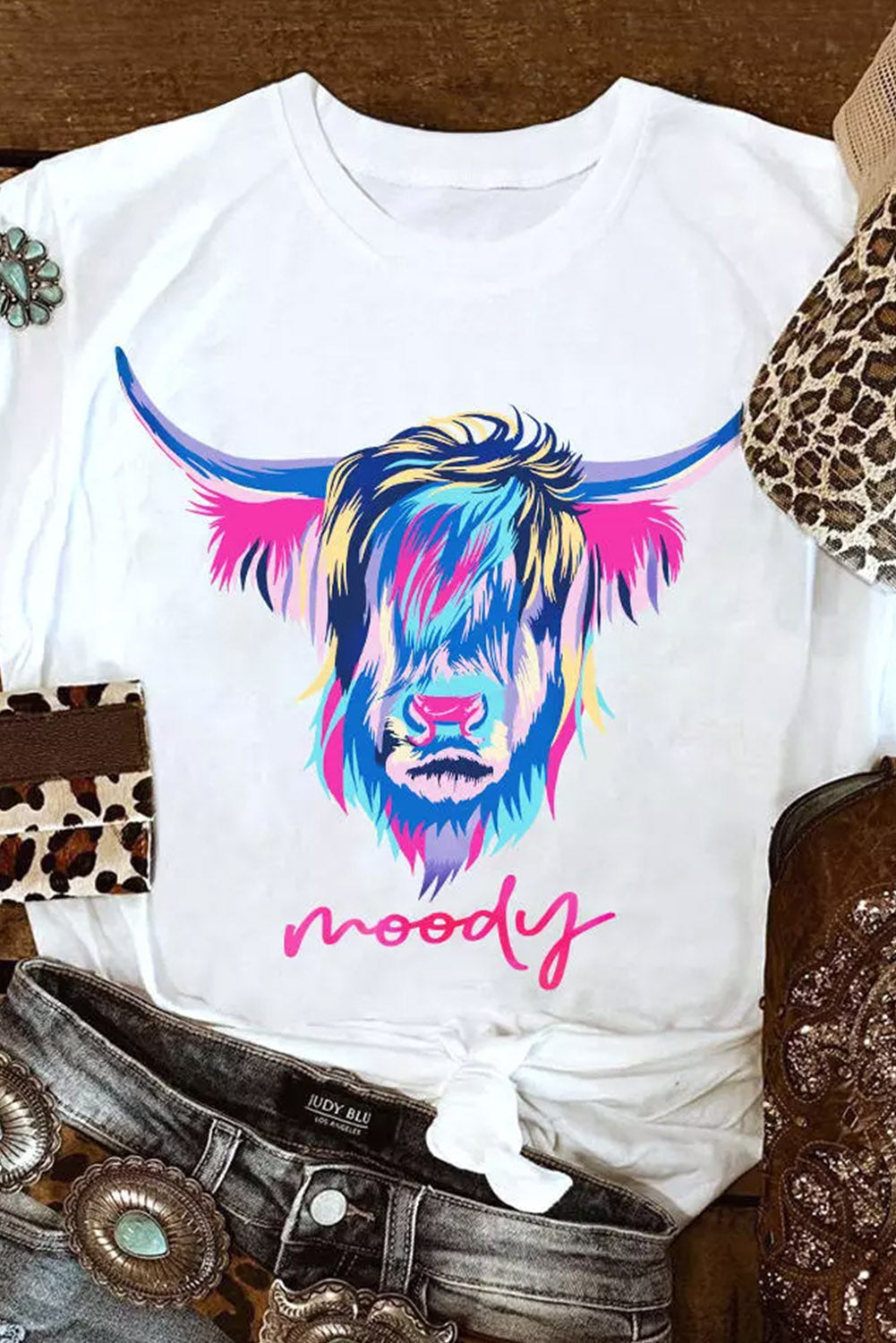 Highland Heifer Moody Graphic T-shirt