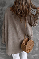 Slouchy Dolman Sleeve High Low Sweater