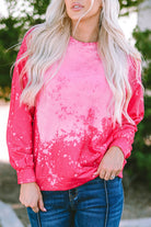 Tie Dye Long Sleeve Pullover Sweatshirt