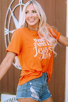 PUMPKIN SPICE & Jesus Christ Graphic T-shirt