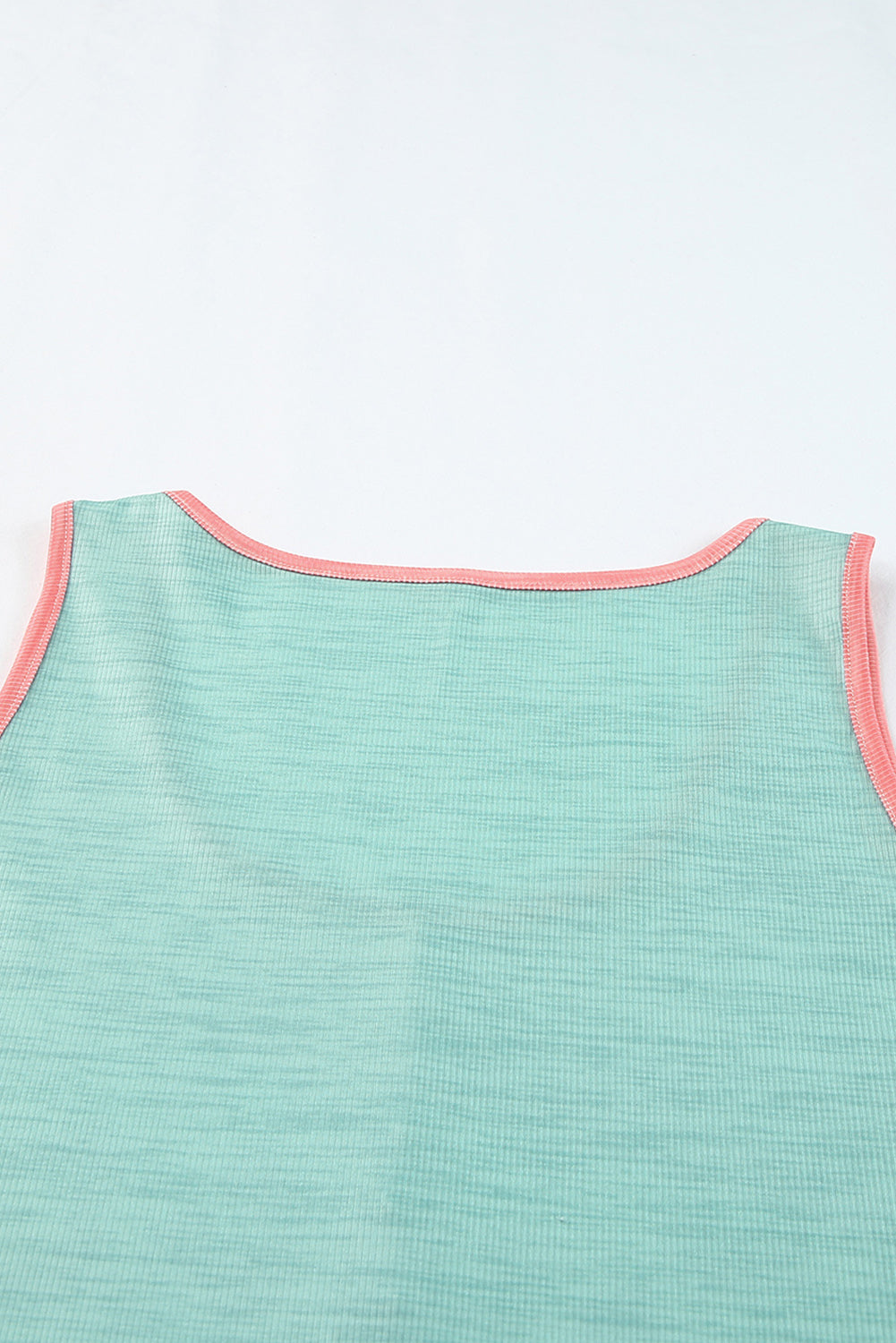 Color Block Button Casual Tank Top