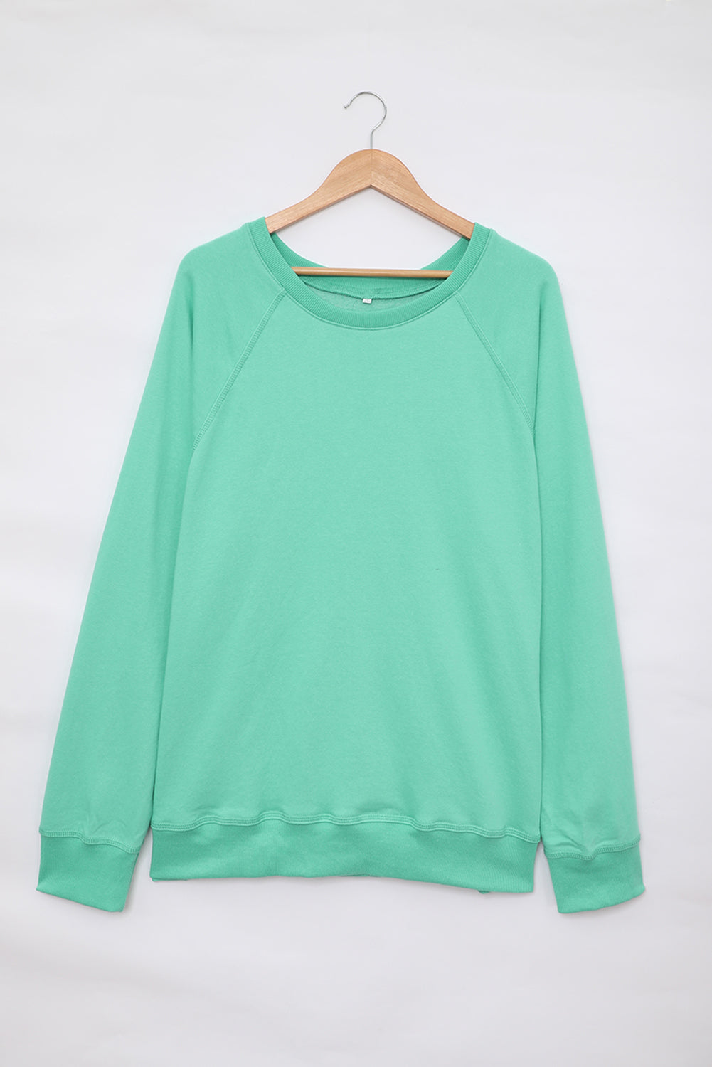 French Terry Cotton Blend Pullover Sweatshirt