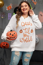 Gobble Til You Wobble Pop Up Crochet Plus Size Sweater