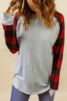 Buffalo Plaid Long Sleeve Sweatshirt