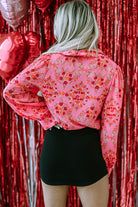 Aesthetic Floral Puff Sleeve Shirt