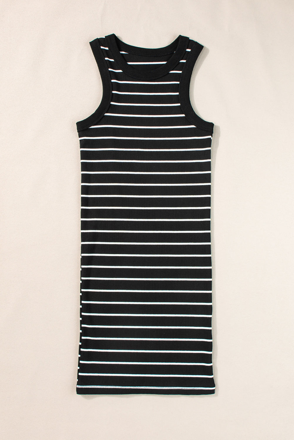 Ribbed Knit Tank Mini Dress