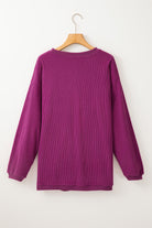 Ribbed Corduroy Oversized Sweatshirt