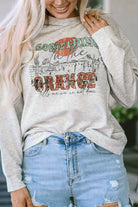 SOMETHING ORANGE Graphic Relaxed Sweatshirt