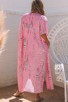 Bohemian Tie Dye Oversize Long Kimono