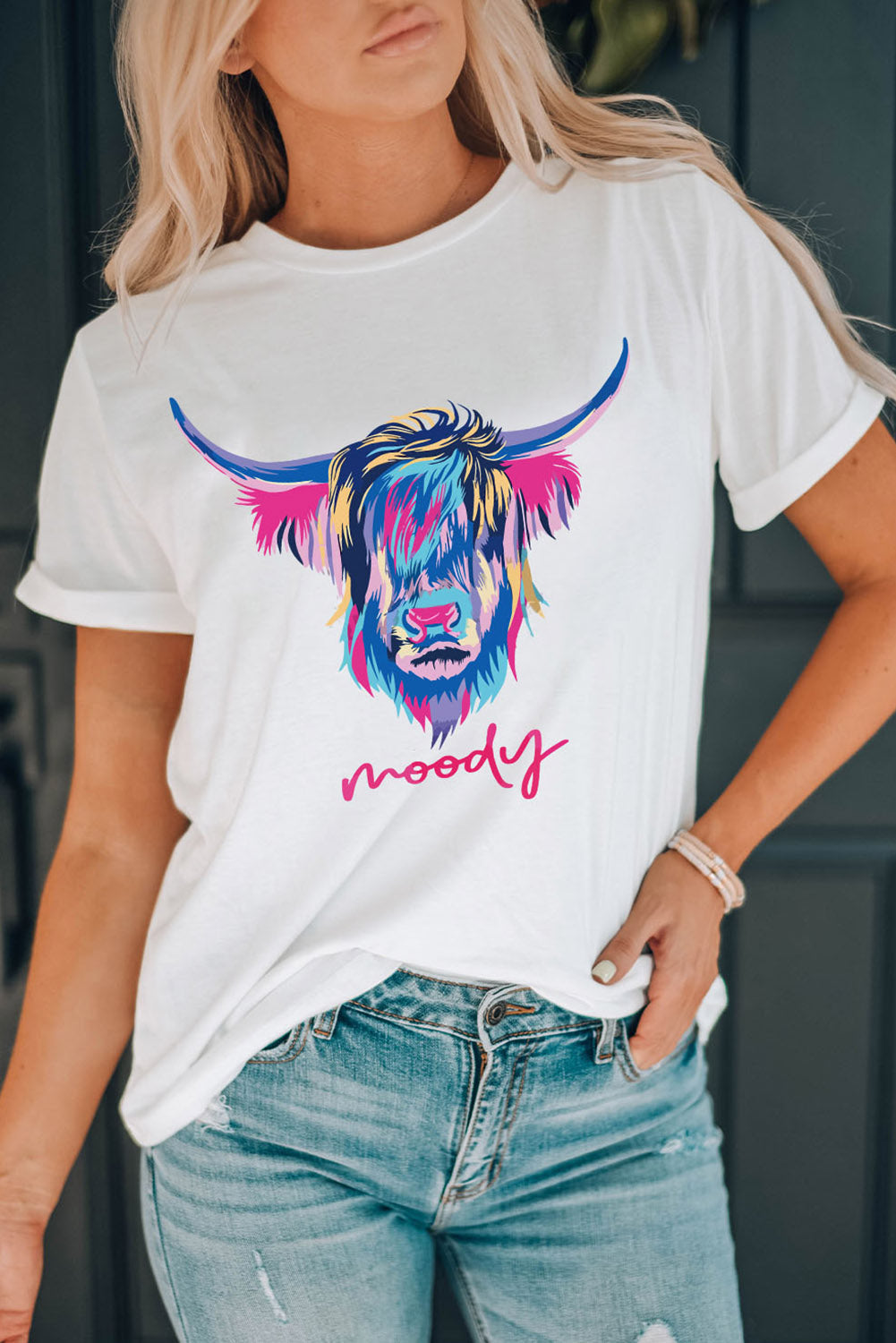 Highland Heifer Moody Graphic T-shirt