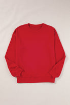 Solid Classic Crewneck Pullover Sweatshirt