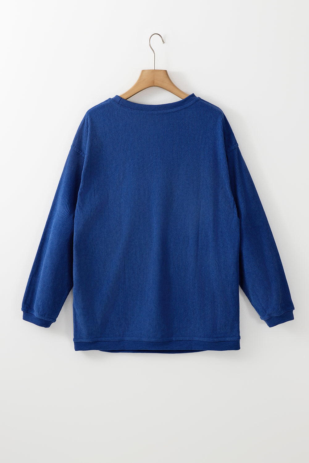 Ribbed Corduroy Oversized Sweatshirt