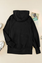 Raw Edge Exposed Seam Full Zip Hoodie