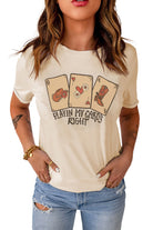 Western PLAYING MY CARDS RIGHT Graphic T Shirt