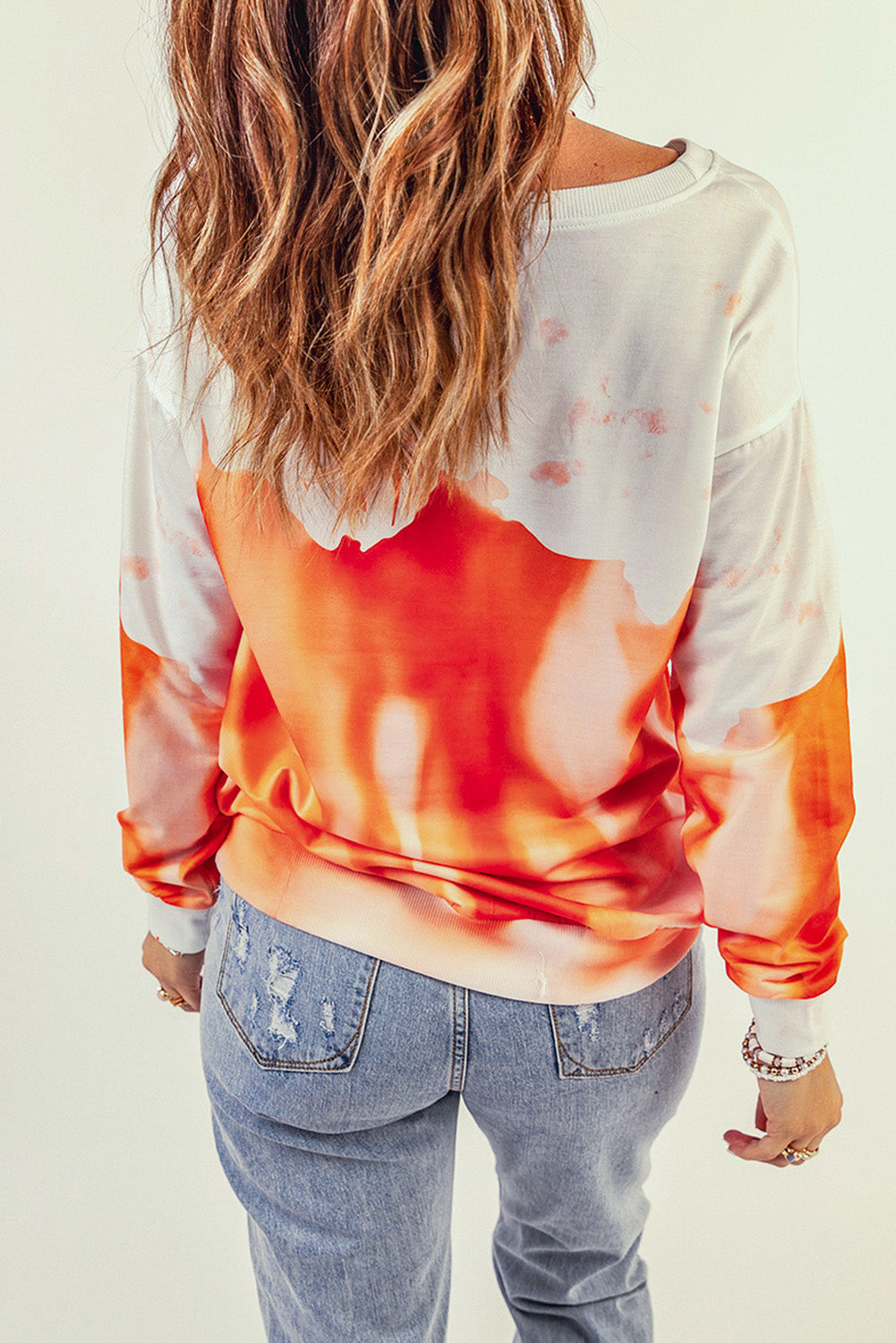 Tie-dye Print Oversized Sweatshirt