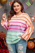 Balloon Sleeve Plus Size Sweater