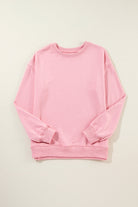 Solid Classic Crewneck Pullover Sweatshirt