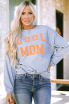 Cool Mom Graphic Print Cording Sweatshirt