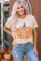 Sweet Floral Pumpkin Graphic Tee