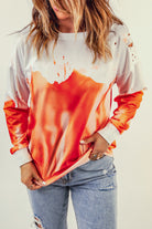 Tie-dye Print Oversized Sweatshirt